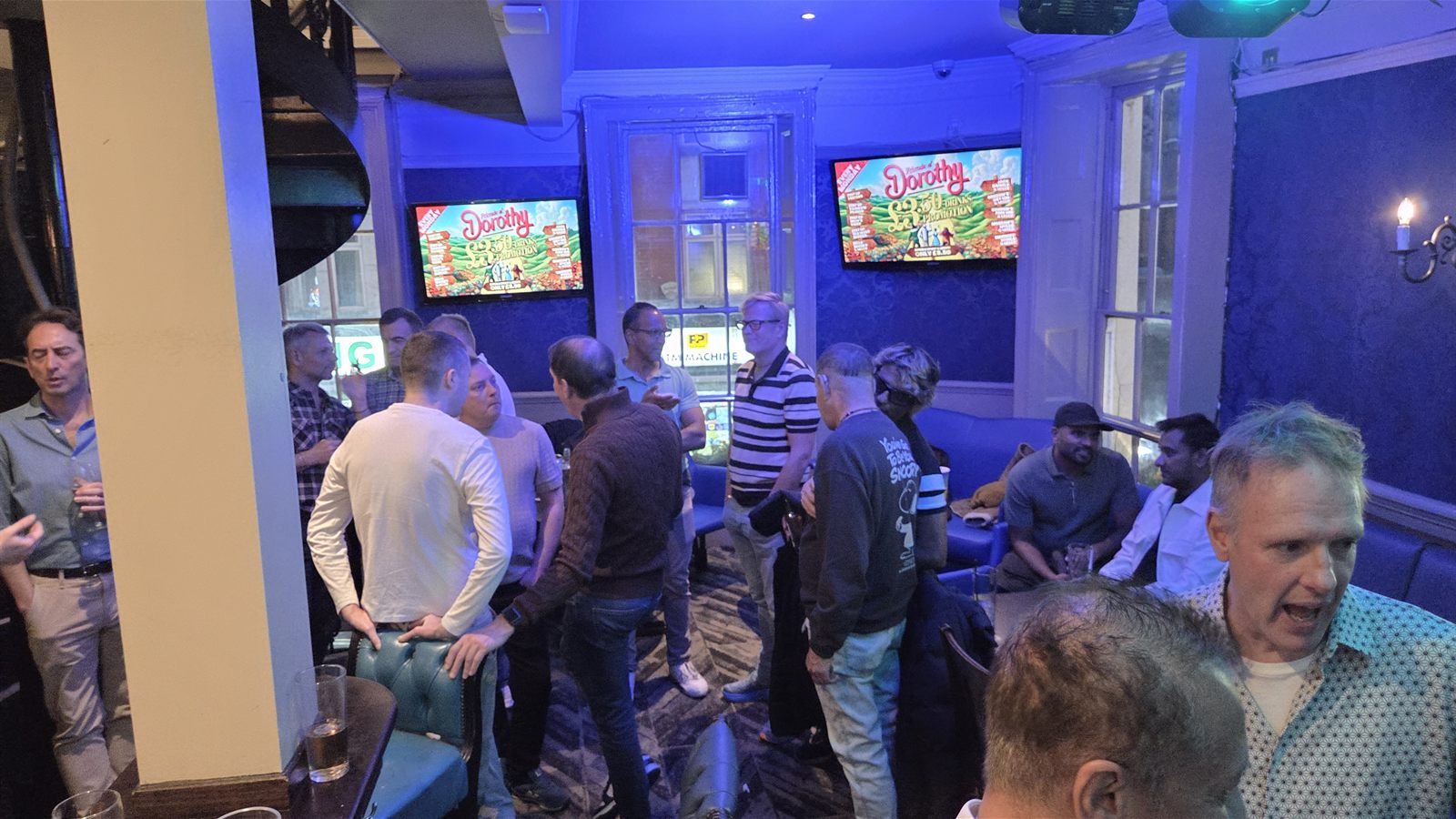 London Gays social upstairs at the Duke of Wellington in Soho