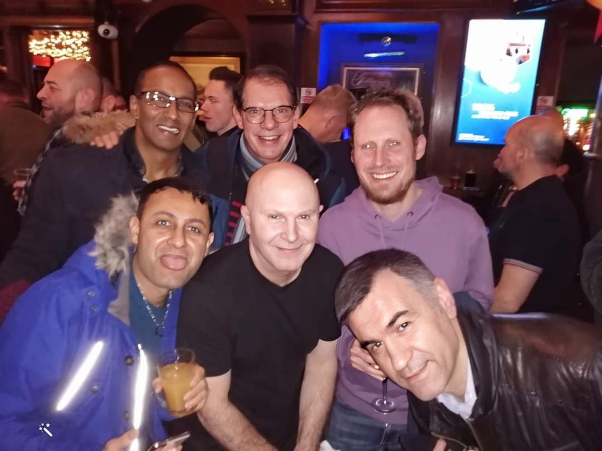 London Gays group photo from a social event